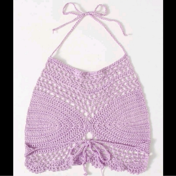 Bohemian Lavender Bralette or Crop top. - Picture 3 of 6